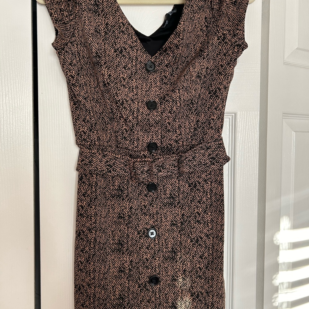 Express button down belted midi dress